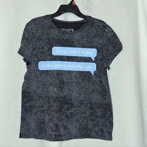 Text Graphic T-Shirt Size Medium